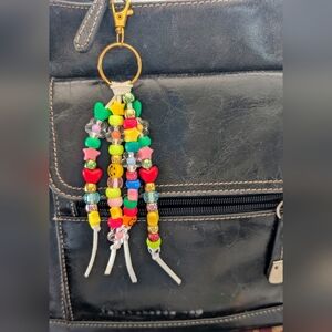 Colorful Beaded Bag Charm